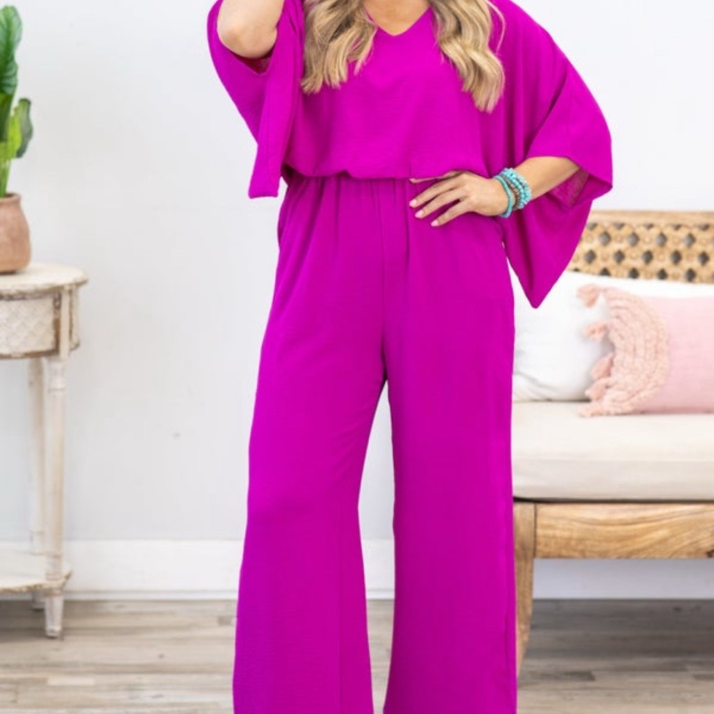 Magenta jumpsuit